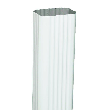 Amerimax 2 in. H X 3 in. W X 120 ft. L White Aluminum K Downspout