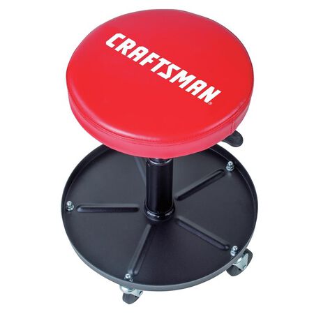 Craftsman 19-1/2 in. H X 16 in. W X 16 in. L Adjustable Mechanics Seat With Tray