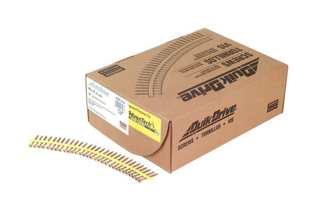 Simpson Strong-Tie Quick Drive Flat Wood Screw No. 8 x 2 in. L Yellow Zinc Steel 2000 box