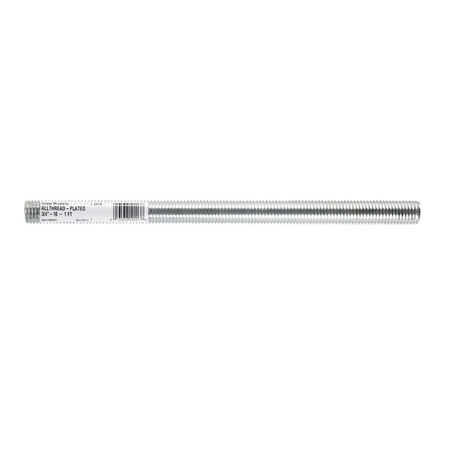 Boltmaster 3/4-10 in. Dia. x 1 ft. L Zinc-Plated Steel Threaded Rod