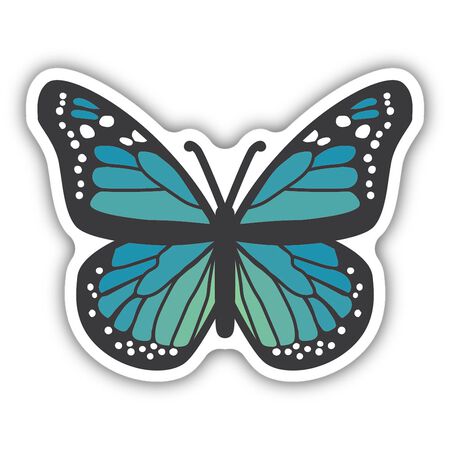 Sticker Northwest Blue Butterfly Sticker