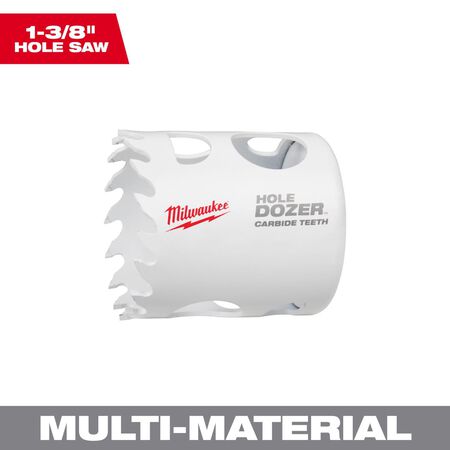 Milwaukee Hole Dozer 1-3/8 in. Carbide Tipped Hole Saw 1 pc