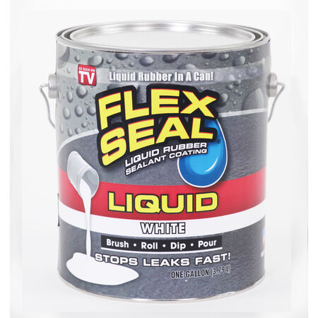 FLEX SEAL Family of Products FLEX SEAL White Liquid Rubber Sealant Coating 1 gal