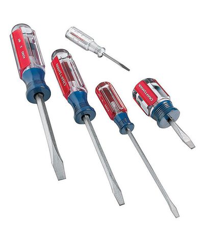 Craftsman 5 Piece Slotted Screwdriver Set Red 1 pc.