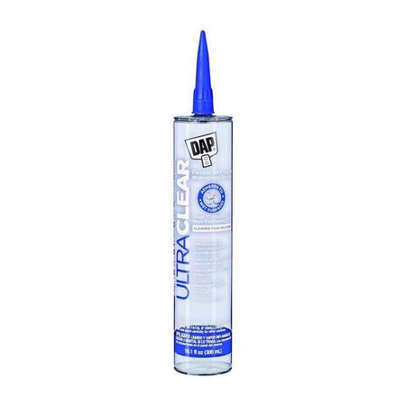 DAP Ultra Clear Clear Synthetic Rubber All Purpose Waterproof Sealant 10.1 oz