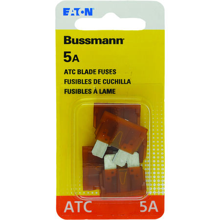 Bussmann 5 amps ATC Brown Blade Fuse 5 pk