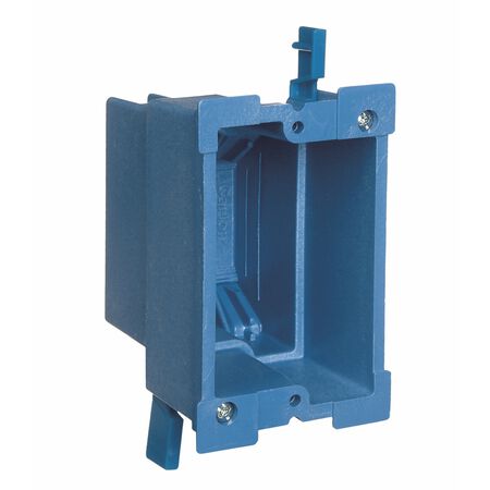 Carlon Super Blue 18 cu in Rectangle Thermoplastic 1 gang Outlet Box Blue
