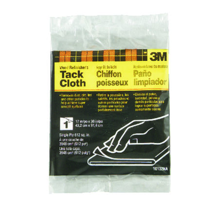 3M Tack Cloth 36 in. W X 17 in. L White Synthetic Fiber Wood Refinisher's Tack Cloth