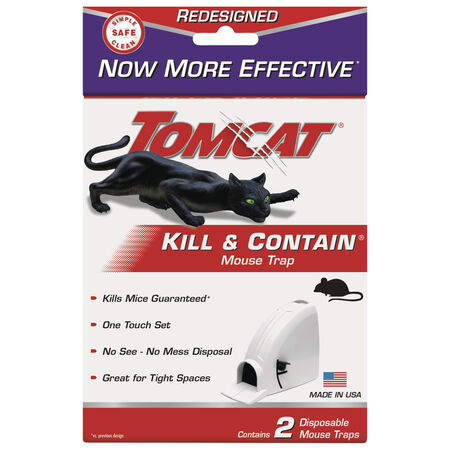 Tomcat Kill & Contain Covered Animal Trap For Mice 2 pk