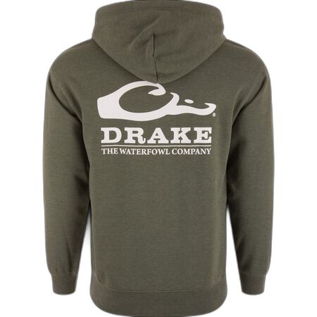 Drake The Waterfowl Company Logo Hoodie Deep Depths Dark Heather 3XL