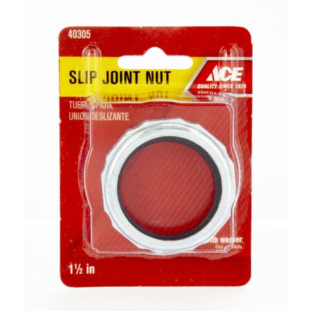 Ace 1-1/2 in. Dia. Rubber Slip Joint Nut and Washer 1