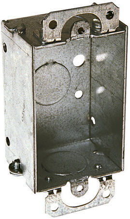 Raco 7-1/2 cu in Rectangle Steel 1 gang Switch Box Gray