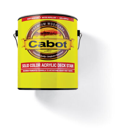 Cabot Solid Tintable 1806 Neutral Base Water-Based Acrylic Deck Stain 1 gal.