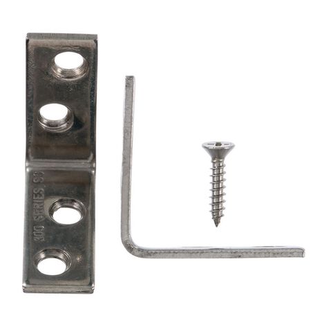 Ace 1-1/2 in. H X 2.75 in. W X 1-1/2 in. D Stainless Steel Inside L Corner Brace