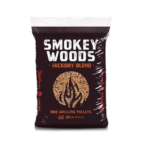 Smokey Woods Hardwood Pellets All Natural Hickory 20 lb