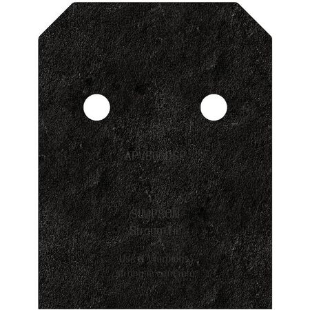 Simpson Strong-Tie APVB66DSP - Outdoor Accents Avant Collection ZMAX, Black Post Base Side
