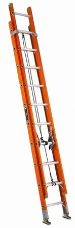 16 ft Louisville FE3216 Fiberglass Extension Ladder, Type IA, 300 lb Load Capacity