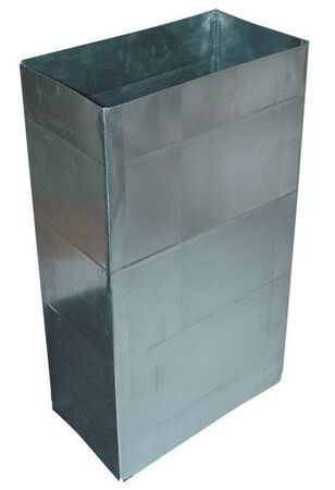Deflect-O Jordan 3-1/4 in. Dia. x 24 in. L Galvanized Steel Duct Metallic
