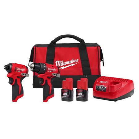 Milwaukee M12 Cordless Brushless 2 Tool Combo Kit