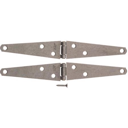 Ace 4 in. L Galvanized Light Duty Strap Hinge 2 pk