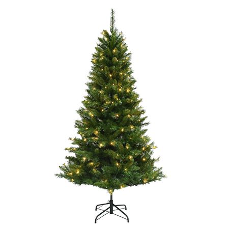 Celebrations 6-1/2 ft. Full LED 200 ct Mixed Pine Color Changing Christmas Tree