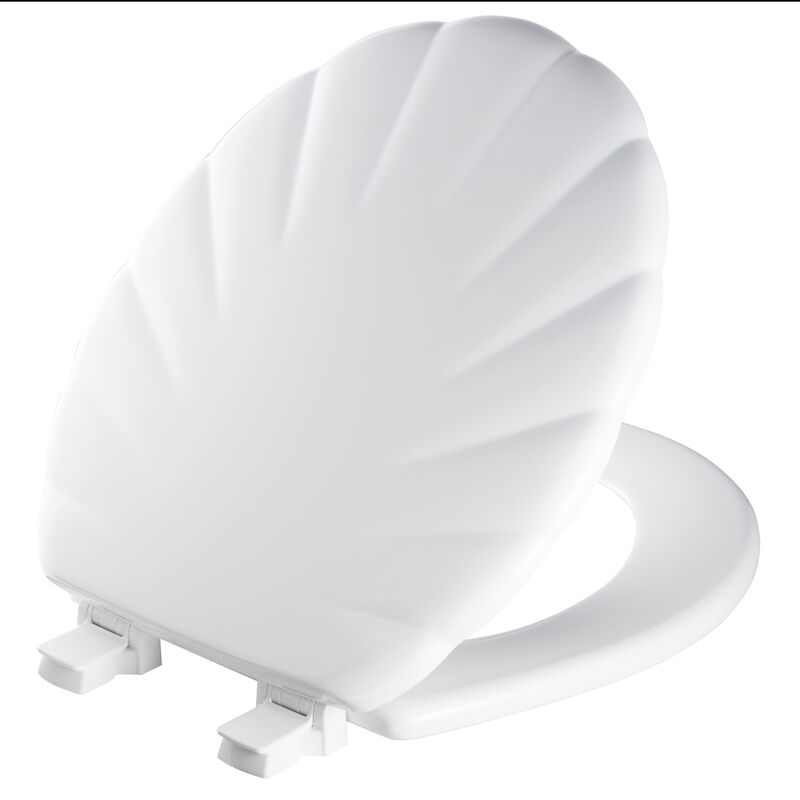 Bemis Round White Molded Wood Toilet Seat