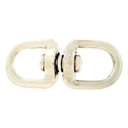 Campbell Nickel-Plated Forged Steel Double Eye Swivel 90 lb 2-11/16 in. L