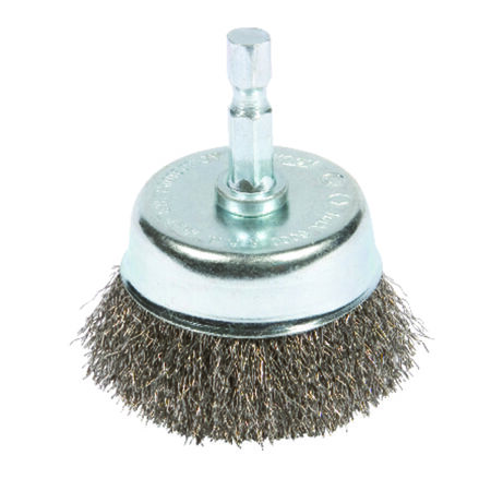 Forney 2 in. D X 1/4 in. S Coarse Steel Crimped Wire Cup Brush 6000 rpm 1 pc