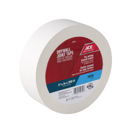 Ace 250 ft. L X 2-1/16 in. W Paper White Self Adhesive Drywall Joint Tape