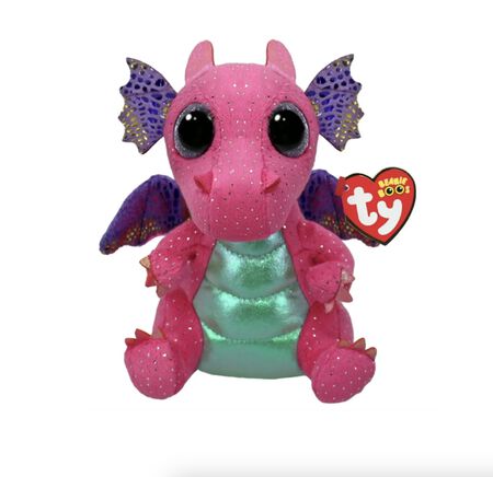 Spitfire Pink Dragon Plush Beanie Boo Toy