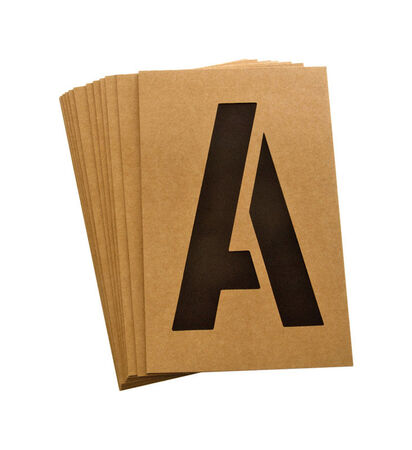 Hy-Ko 6 in. Card Stock Letters Stencil 6 each