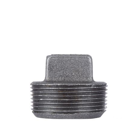 STZ Industries 1-1/2 in. MIP each Black Malleable Iron Plug