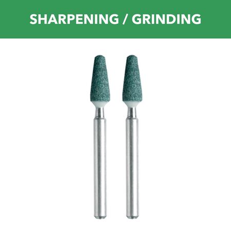 Dremel 3/16 in. D X 0.5 in. L Silicon Carbide Grinding Stone Cone 35000 rpm 2 pc