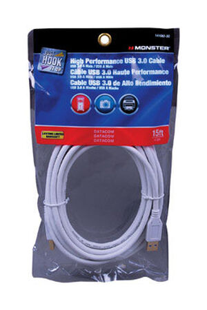 Monster 15 ft. L White USB Cable