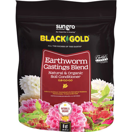 Black Gold Organic Earthworm Castings 8 qt