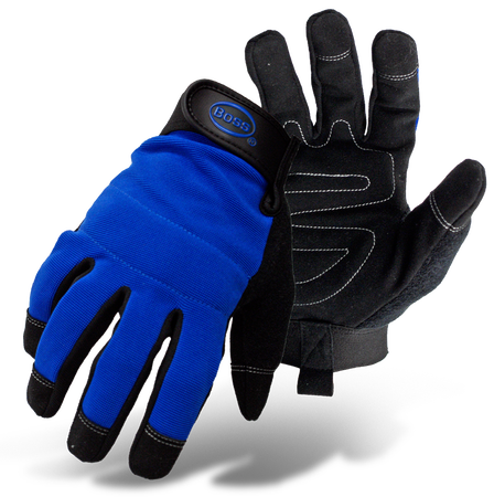 Glove Utility Spandex Blue L
