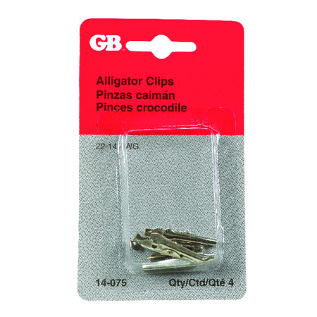 GB Alligator Clips Silver