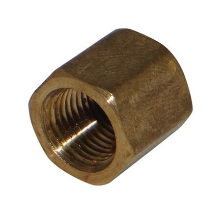 Ace 1/4 in. Dia. x 1/4 in. Dia. FPT To Compression To Compression Yellow Brass Cap
