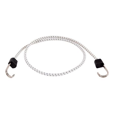 Keeper Black/White Bungee Cord 48 in. L X 0.315 in. 1 pk