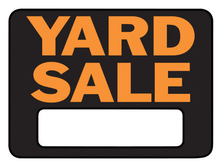 Hy-Ko Hy-Glo English Black Garage Sale Sign 8.5 in. H X 12 in. W