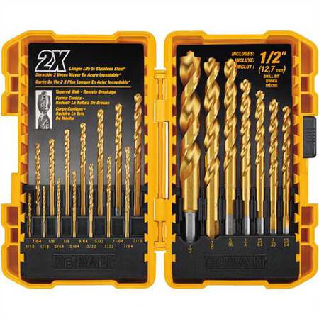 21 Pc Pilot Point(R) Titanium Drill Bit Set