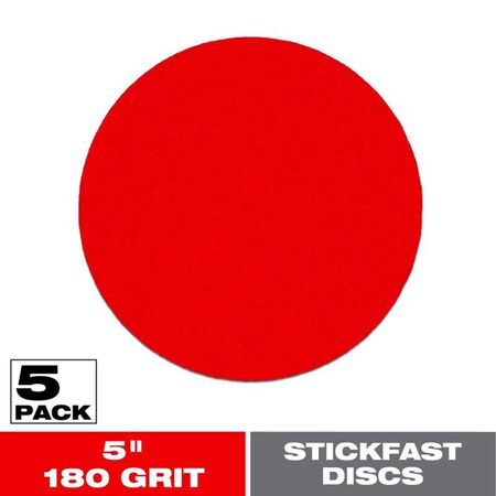 Diablo StickFast 5 in. Ceramic Blend Adhesive Sanding Disc 180 Grit Fine 5 pk