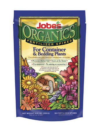 Jobe's Organics Fertilizer Spikes For Container and Bedding Plants 50 pk