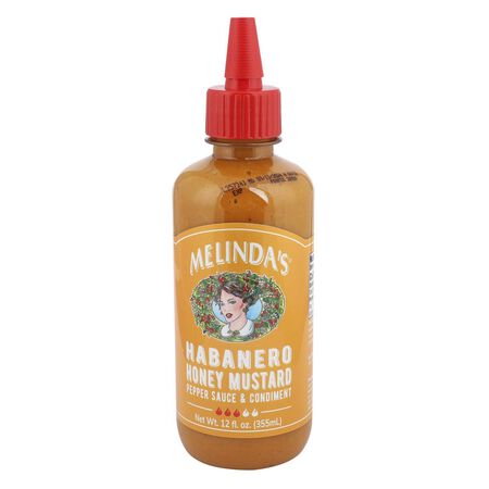 Melinda's Foods Habanero Honey Mustard Hot Sauce 12 oz