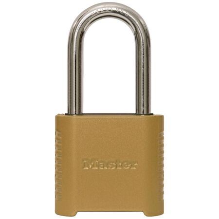 Master Lock 1.13 in. H X 2 in. W X 6.5 in. L Steel 4-Digit Combination Combination Padlock
