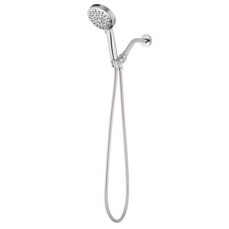 Oakbrook Collection Brushed Chrome ABS Plastic 8 settings Handheld Showerhead 1.8 gpm