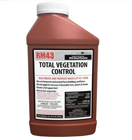 RM43 32Oz Total Vegetation Control Glyph Imazapyr Weed Preventer, 0.25 - Gallon