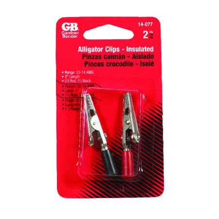 Gardner Bender Alligator Clips 2 pk