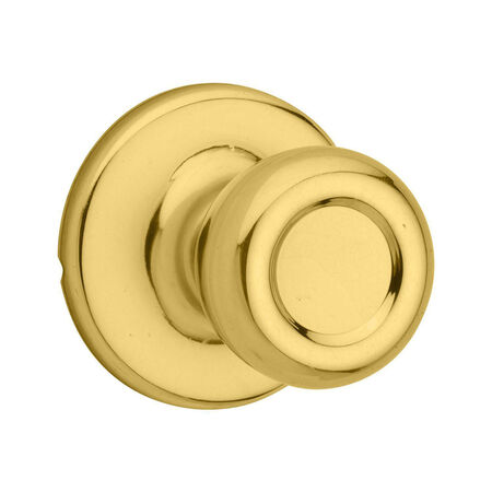 Kwikset Tylo Polished Brass Passage Door Knob Right or Left Handed