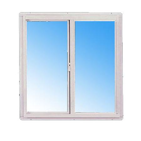 4' x 3'  Horizontal Slide Window Standard Glass Mill Finish (1/1 Window Pane Arrangement)